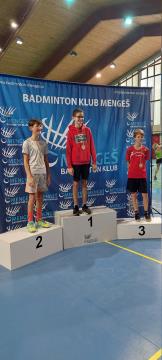 Srebrna medalja za Miho Kozlarja (BK Karizma) v kategoriji U-14